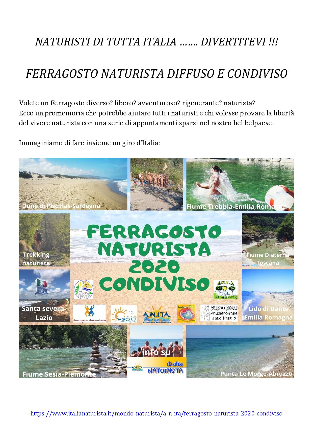 Ferragosto naturista condiviso