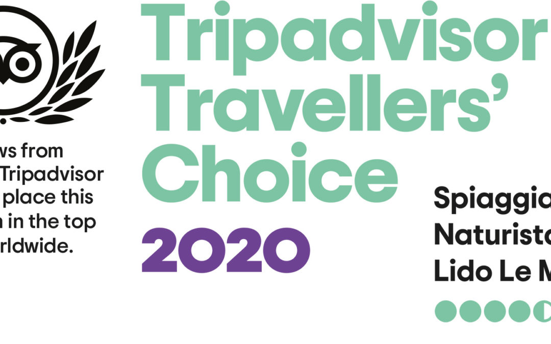 TripAdvisor Travellers’ Choice 2020 per Lido Punta Le Morge