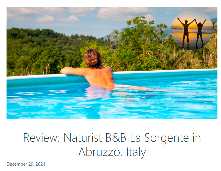 Naturist B&b La Sorgente su Nakedwanderings.com