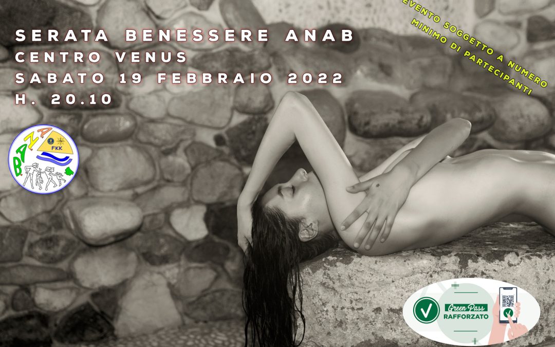 Serata benessere ANAB– sabato 19 febbraio 2022