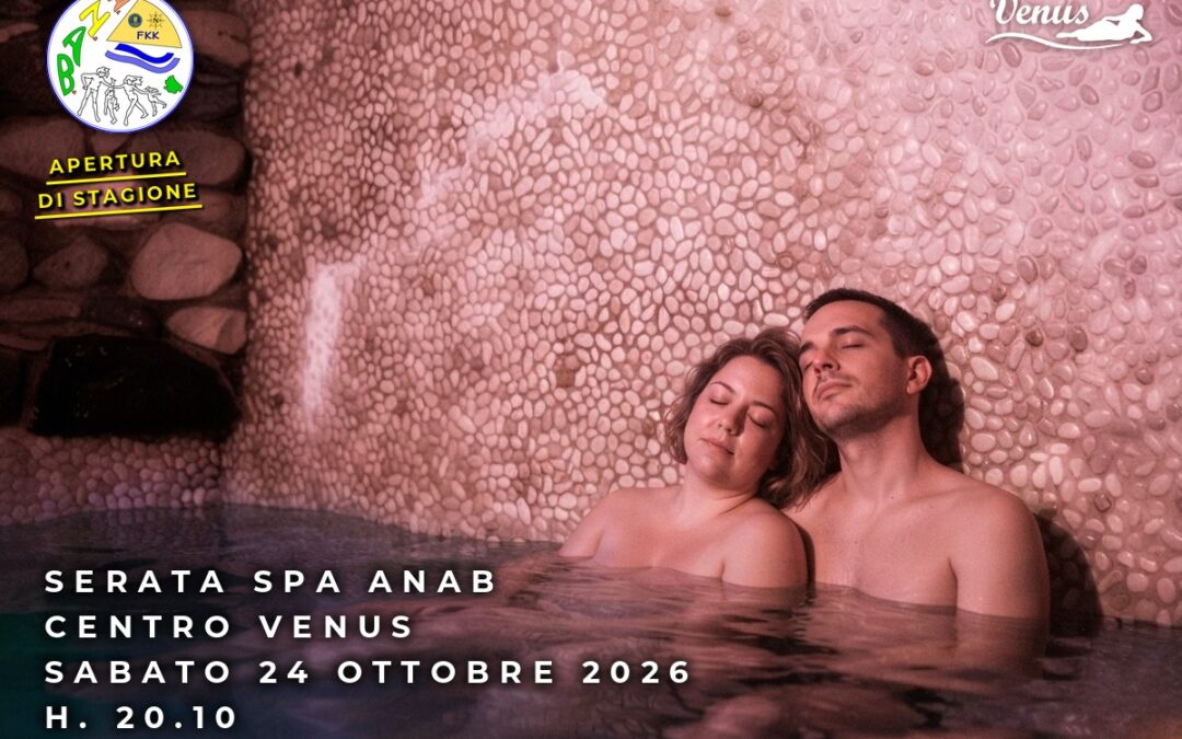 🍂 Bentornati al Venus: si apre la stagione delle Serate Naturiste – 24 Ottobre 2026
